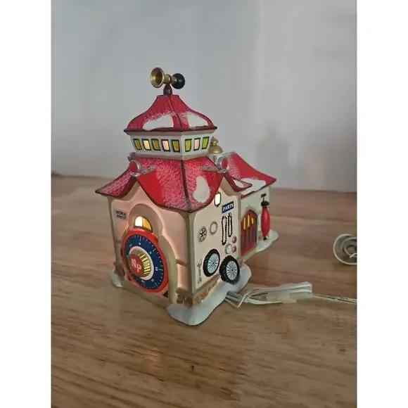 Dept 56 North Pole Bike Bicycle Shop Animated Wheel #4025281 Box & Cord Works - Picture 5 of 16